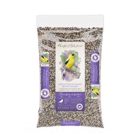 Global Harvest Foods Songbird Selections Wild Finch Feast with Nyjer Wild Bird Seed Wild Bird Food 10 lb 13634